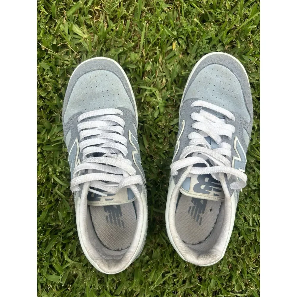 Size 6.5 Men’s New Balance BB480 Tennis Shoes Sneakers Women’s Size 8 Green Grey